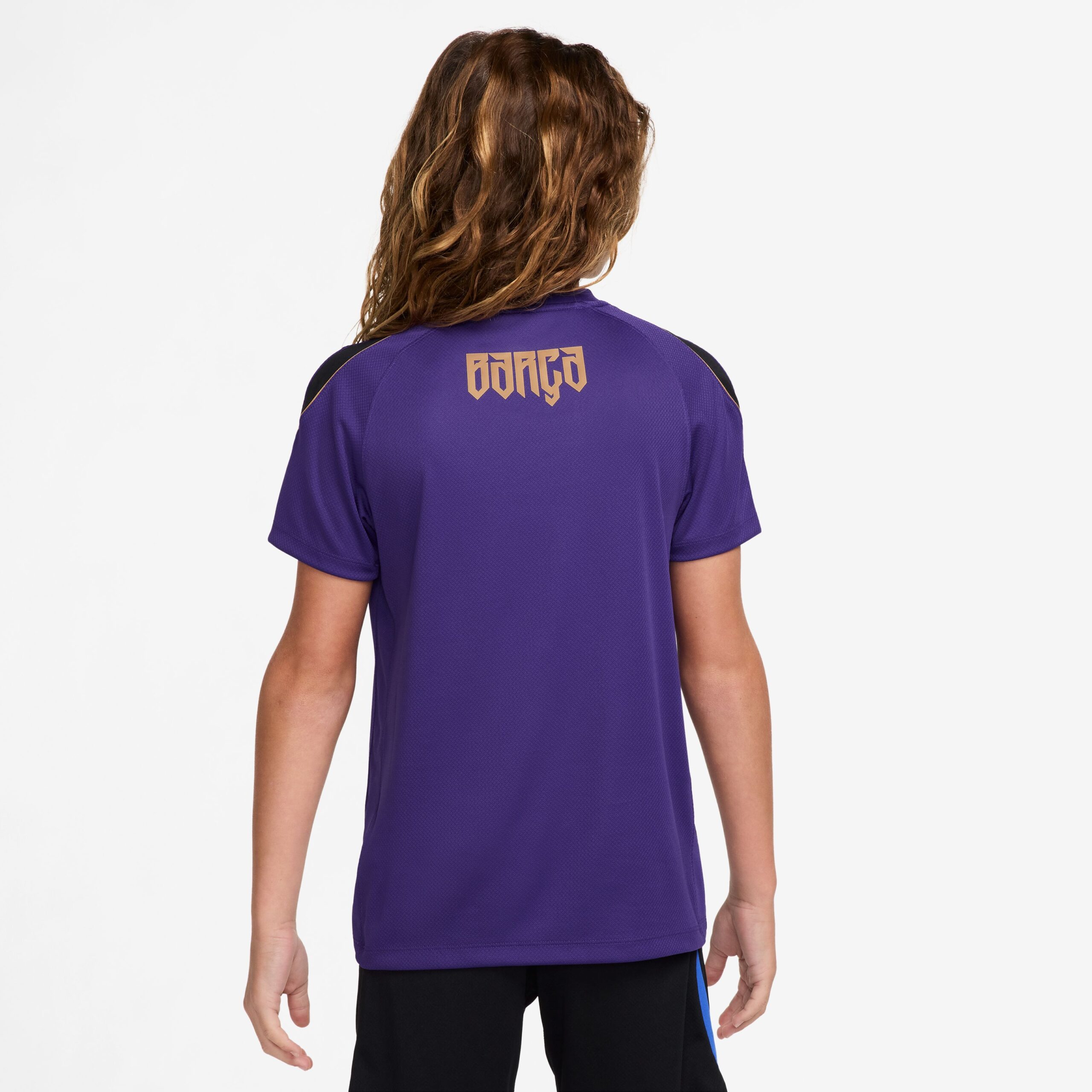 Nike FC Barcelona Strike Trainingsshirt 2026-2027 Kids Paars Goud Zwart Nike FC Barcelona Strike Trainingsset 2026-2027 Kids Paars Zwart Goud - foto 3
