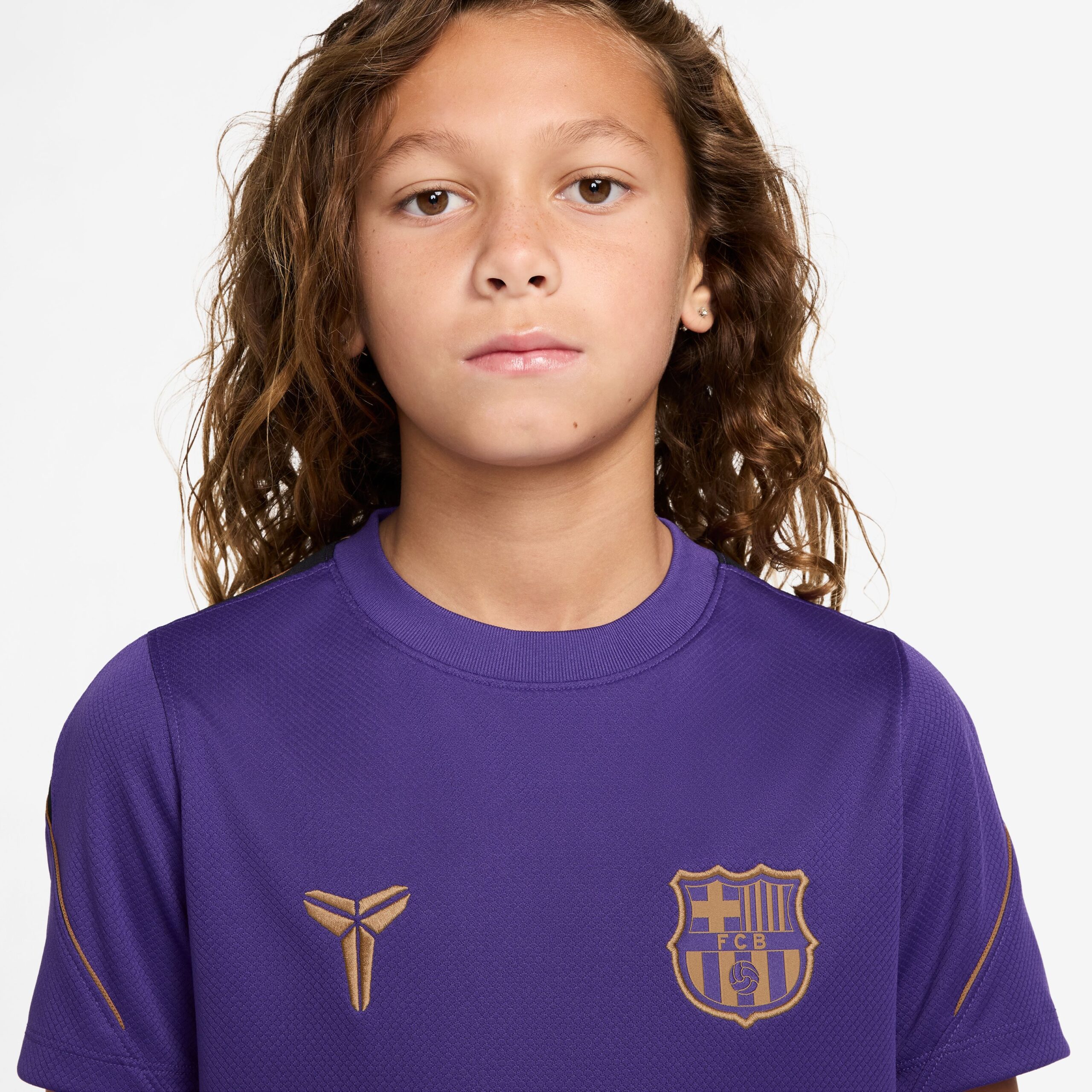 Nike FC Barcelona Strike Trainingsshirt 2026-2027 Kids Paars Goud Zwart Nike FC Barcelona Strike Trainingsset 2026-2027 Kids Paars Zwart Goud - foto 4