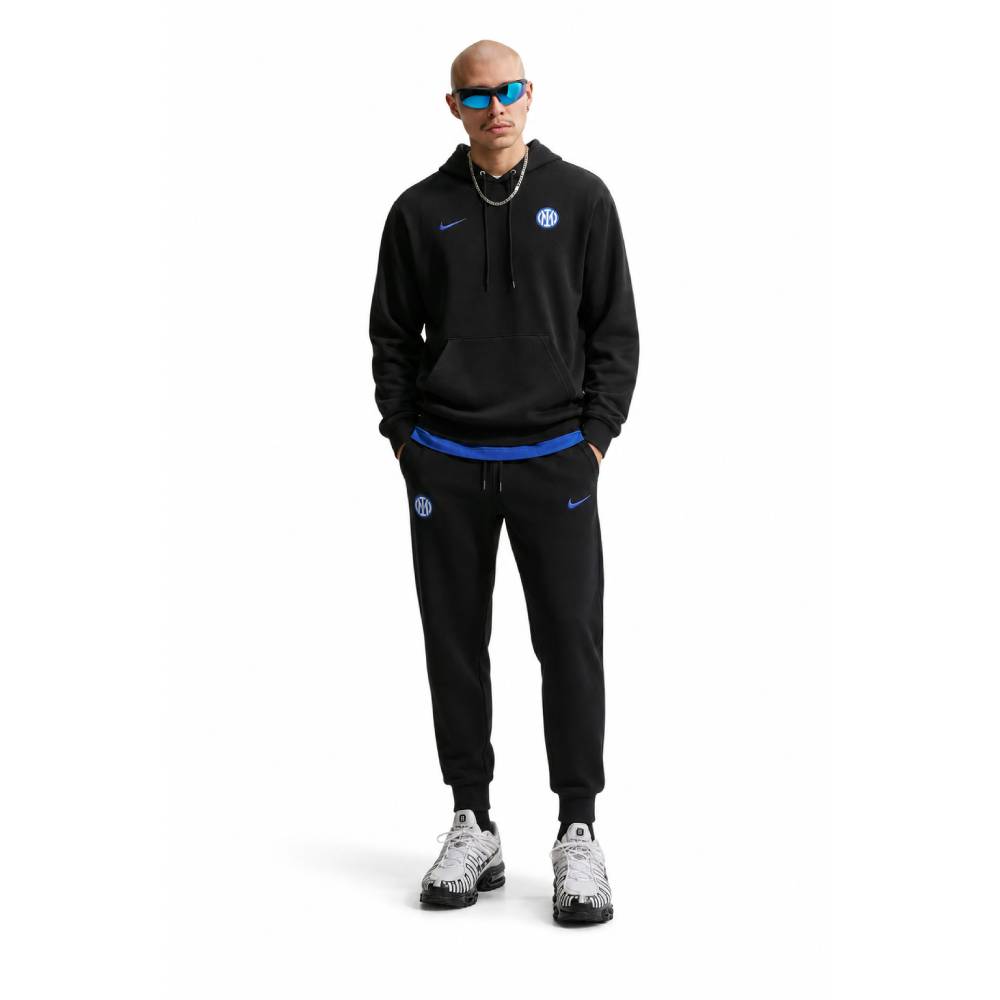 Nike Inter Milan Club Sportswear Trainingspak Hooded 2026-2027 Zwart Donkerblauw Wit Nike Inter Milan Club Sportswear Trainingspak Hooded 2026-2027 Zwart Donkerblauw Wit